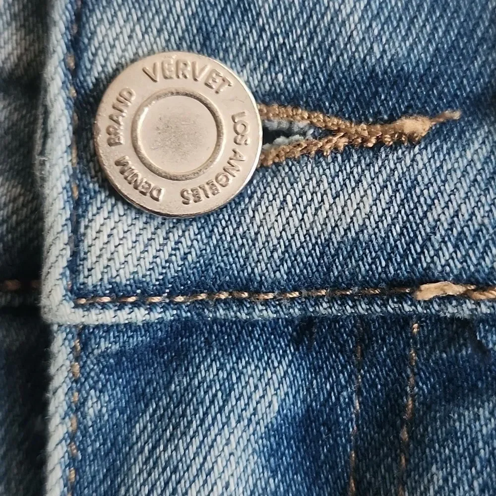 Vervet Blue, Light Blue Wash, Distressed, High Rise, Skinny Jeans, 25